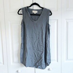 Cloth & Stone Grey Sleeveless Mini High Low Tunic Dress Women's Size Small S
